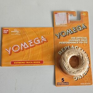 Yomega Yo-Yo 5 Official Replacement Strings & Extreme Trick Book Vintage Bandai